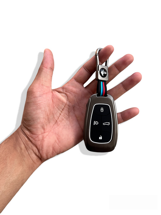 Metal Key Cover For Tata | For 4 Button Smart Key