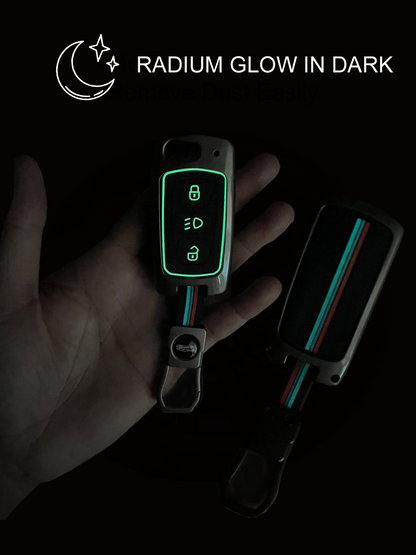 Metal Key Cover For Tata | For Lower Variants - 3 Button Flip Key