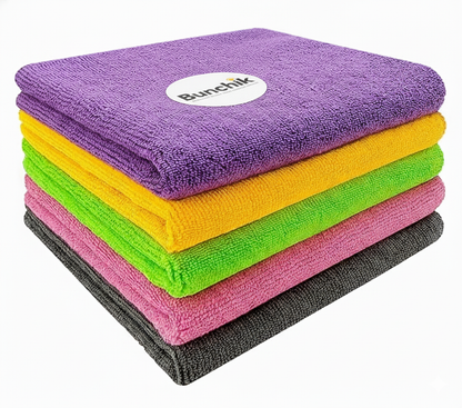 Microfiber Cleaning Cloth 340GSM | 5 Pcs