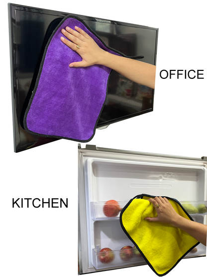 Heavy Microfiber Cloth - 700GSM Pack of 4