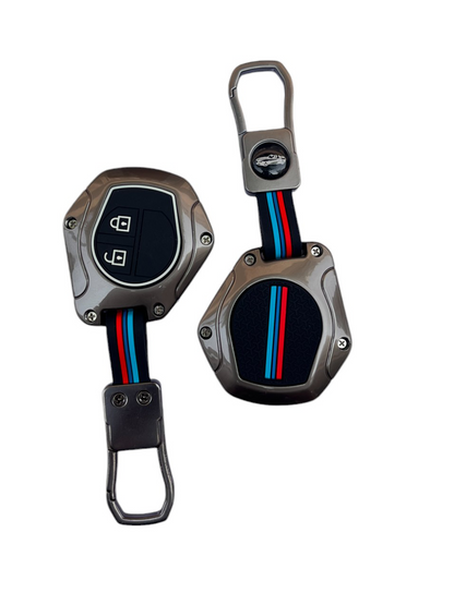 Metal Key Cover For Maruti Suzuki & Toyota | For Lower Models - 2 Button Key