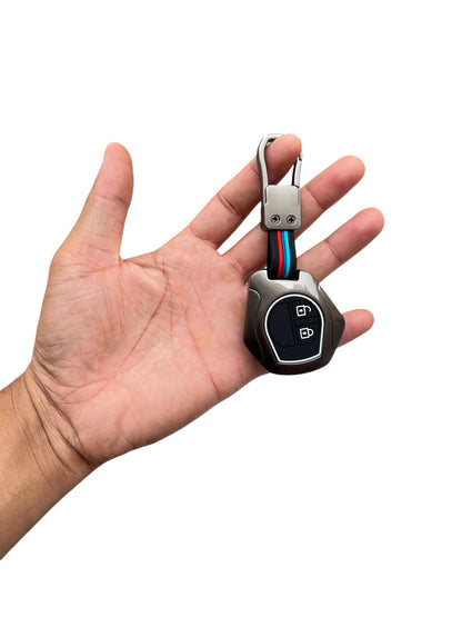 Metal Key Cover For Maruti Suzuki & Toyota | For Lower Models - 2 Button Key