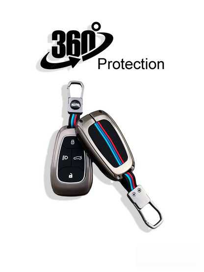 Metal Key Cover For Tata | For 4 Button Smart Key