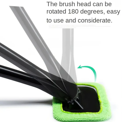 Windshield & Glass Cleaner Wiper With Microfiber Head | Washable, No Dag Dhaba
