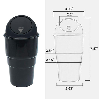 Car Dustbin / Ashtray Fits in Cup Holder or Door Pockets