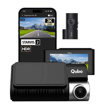 Qubo Dashcam Pro 3K Dual Channel - Diwali Sale