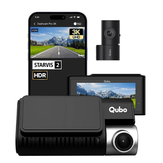 Qubo Dashcam Pro 3K Dual Channel - Diwali Sale