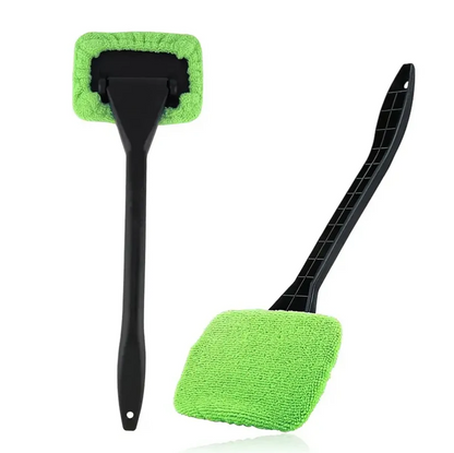 Windshield & Glass Cleaner Wiper With Microfiber Head | Washable, No Dag Dhaba