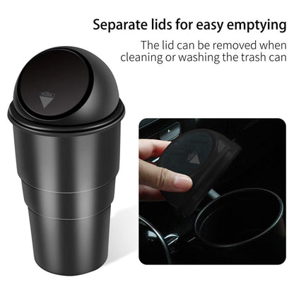 Car Dustbin / Ashtray Fits in Cup Holder or Door Pockets