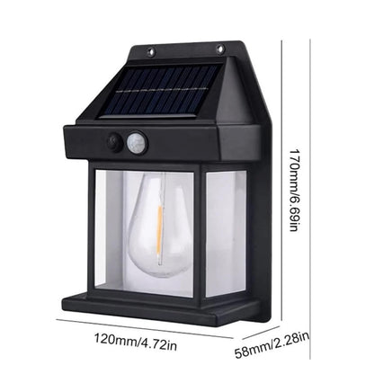 Solar Wall Light Outdoor Motion Sensor Auto Chargeable