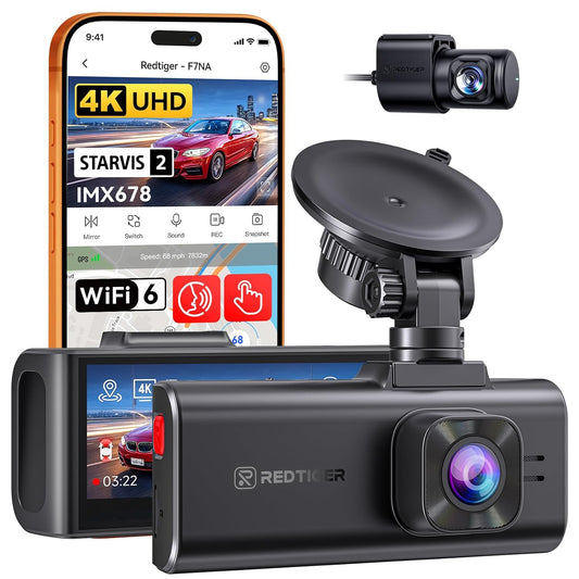 Redtiger F7NA 4K Dual Channel Dashcam - Diwali Sale