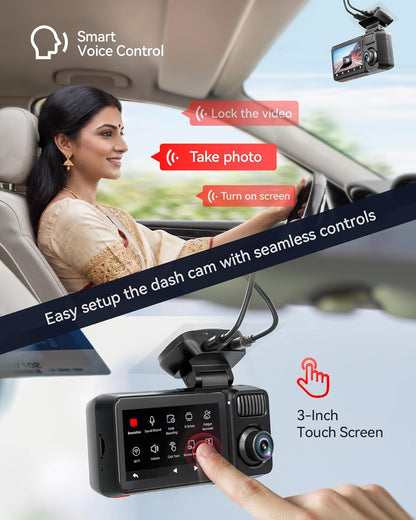 Redtiger F17 Elite 4K | 3 Channel Dashcam - Diwali Sale