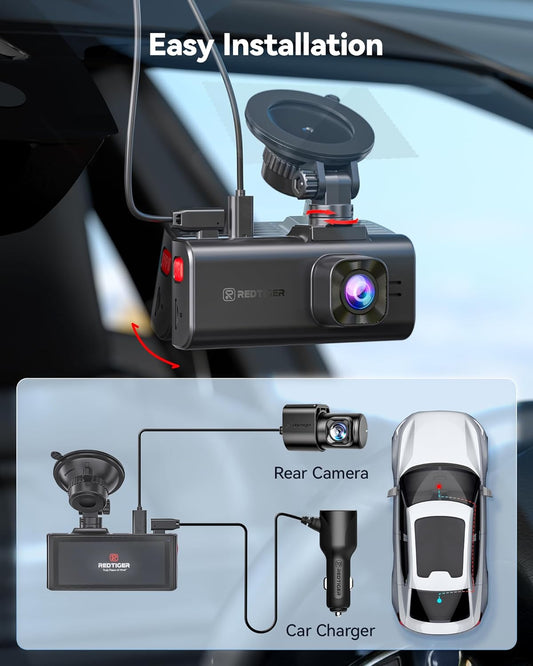 Redtiger F7NA 4K Dual Channel Dashcam - Diwali Sale