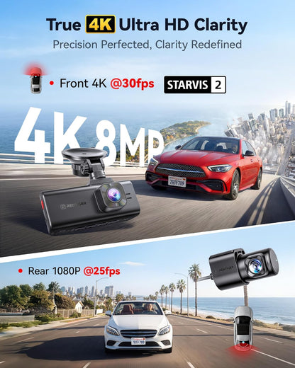 Redtiger F7NA 4K Dual Channel Dashcam - Diwali Sale