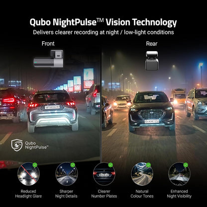 Qubo Car Dashcam Pro 2K (Front+Rear) | Diwali Sale