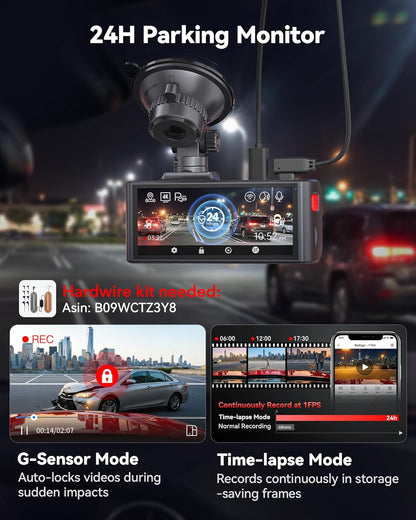 Redtiger F7NA 4K Dual Channel Dashcam - Diwali Sale