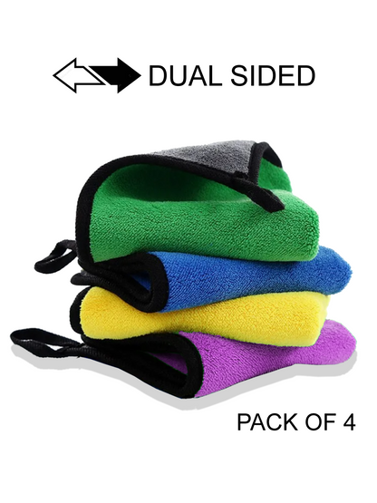 Heavy Microfiber Cloth - 700GSM Pack of 4