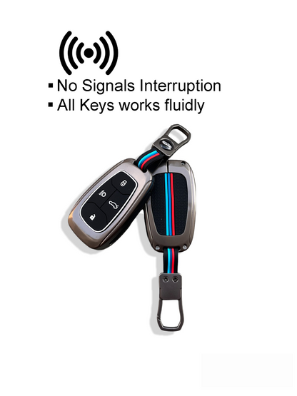 Metal Key Cover For Tata | For 4 Button Smart Key