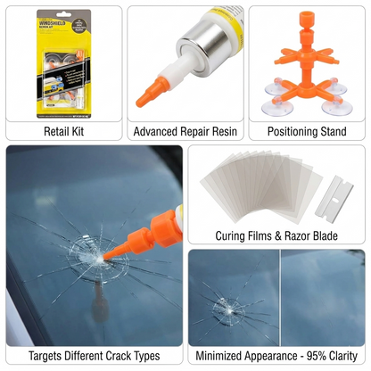 Windshield Repair Kit | Just 30 Min Process - DIY | Free Microfibre Cloth !!